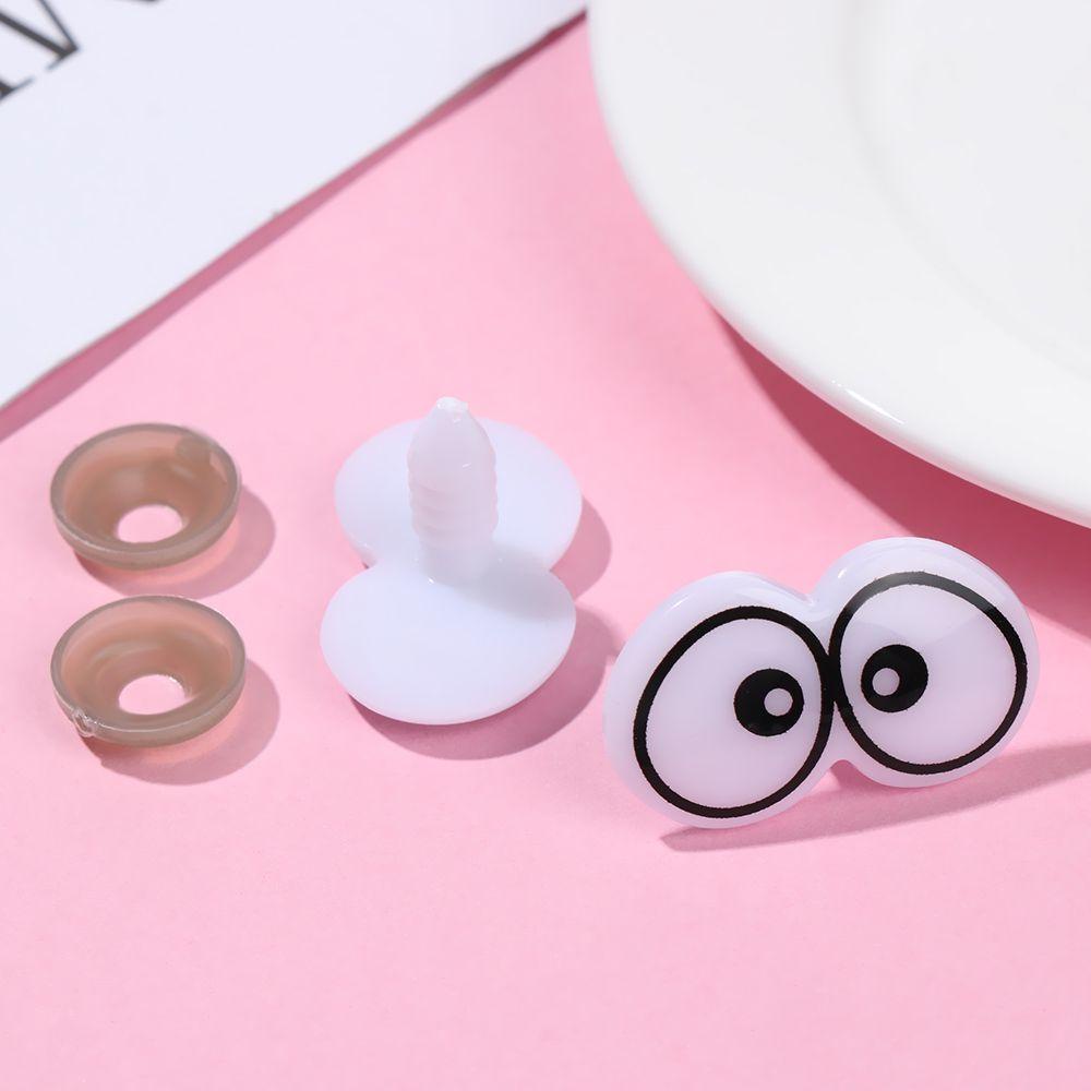 BEBETTERM Set 20 Cặp Mắt Hoạt Hình Xinh Xắn Kèm Vòng Đệm Dành Cho Búp Bê