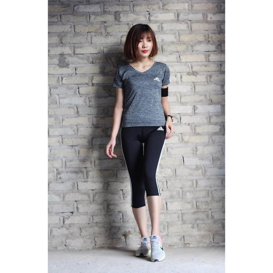 Những mẫu đồ tập aerobic, gym nữ quần lửng áo kín bụng đẹp bán chạy nhất .