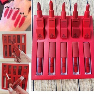 Set Son 3CE 10 Cây Size Mini Hàn Quốc ( 5 Thỏi + 5 Cây )