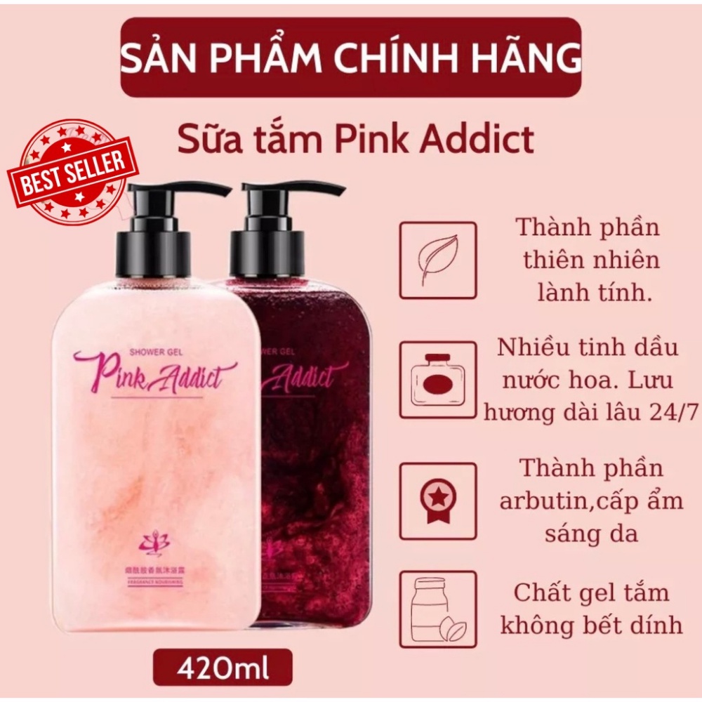 Sữa Tắm Nước Hoa Pink Addict Tự Pha Trộn 420ml