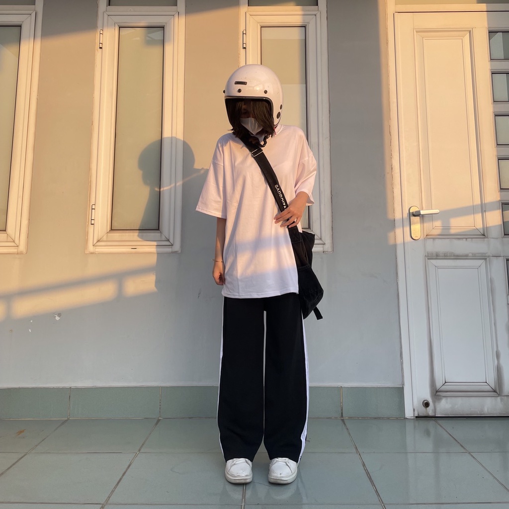 Quần DÀI ỐNG RỘNG SỌC Nam Nữ Ulzzang Unisex 1hitshop