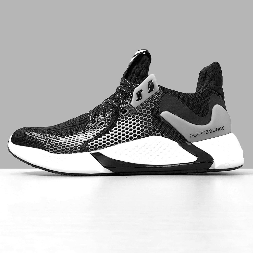 Giày Nam Adidas Alphabounce instinct 2020 Full box - Trắng Đen