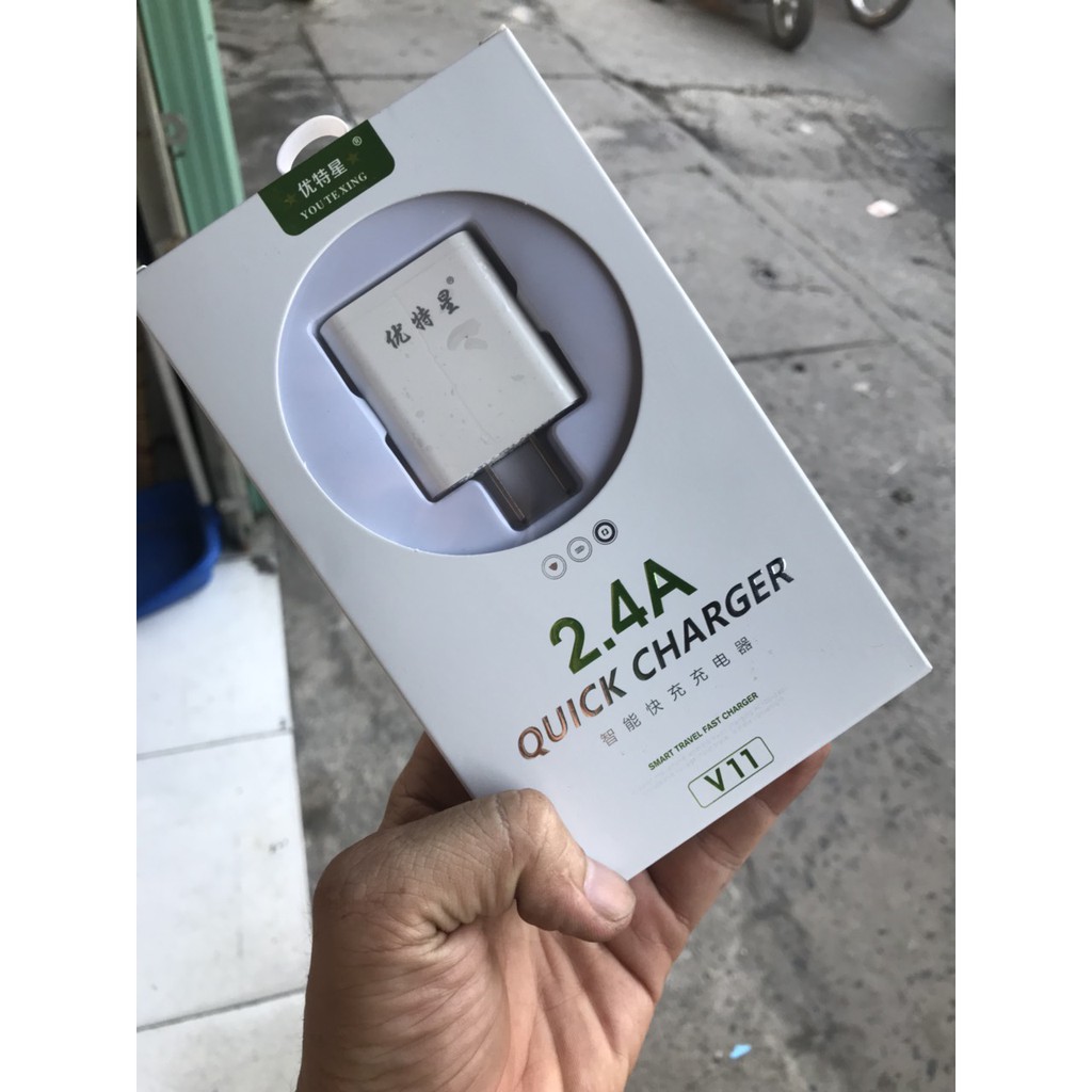 CÓC SẠC NHANH 2.4A CHARGING CAO CẤP.