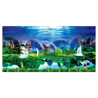 TRANH DECAL DÁN HỒ CÁ 3D_DECAL NÀNG THƠ