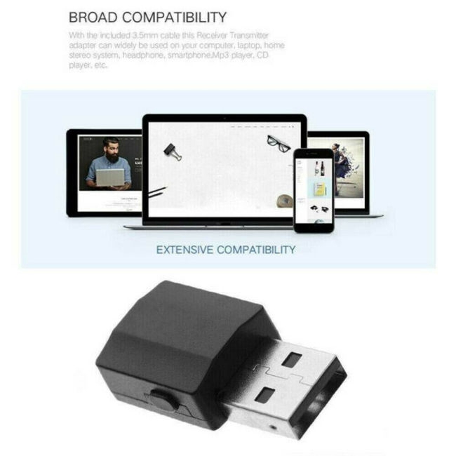 Usb Dongle Thu Phát Bluetooth 5.0 Cho Tv Pc Xe Hơi