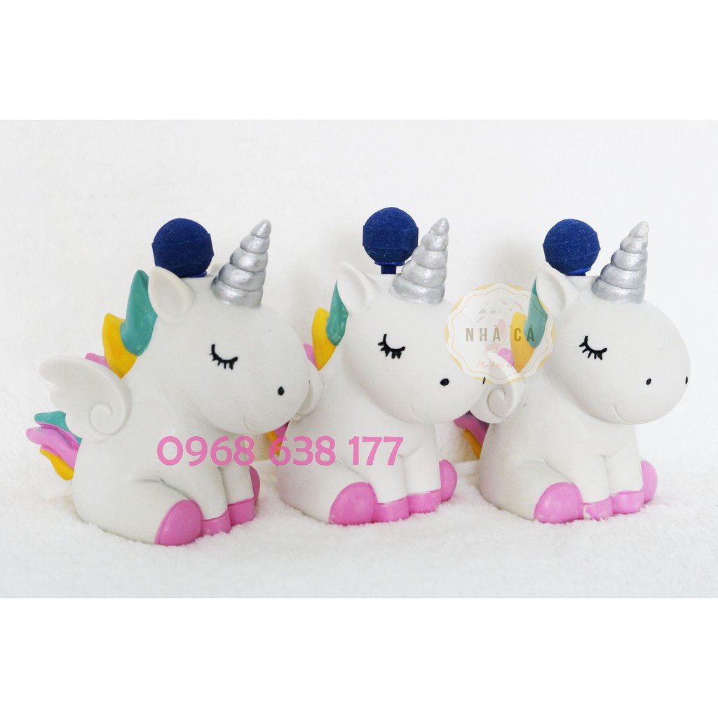 Sủi oxy hình dáng Kỳ Lân 1 sừng siêu kute-CHƯA GỒM MÁY OXY