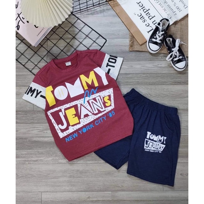 Đồ bộ bé trai tay ngắn size đại 20-35kg