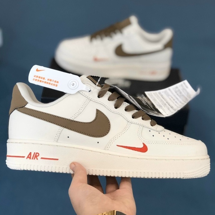 Giày Sneaker AF1 vệt nâu , Giày nike nâu cao cấp mới nhất 2022