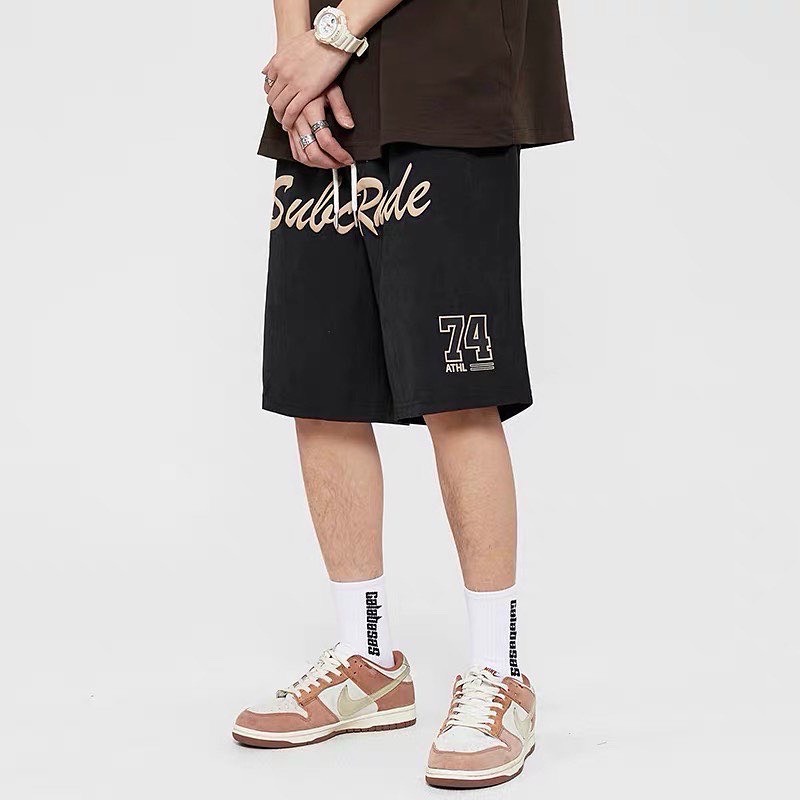 Quần short nỉ cotton SUBC unisex form rộng nam nữ Zozo