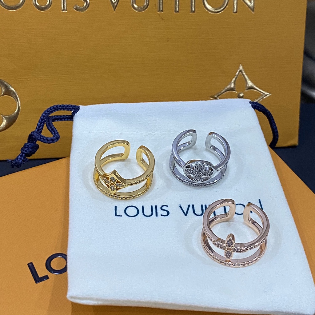 LOUIS VUITTON Bông Tai LV Bằng Thép Titan Thời Trang Cho Nữ