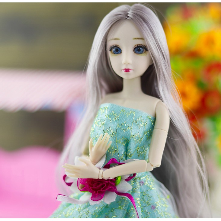Búp Bê Model Cao 30cm 20 khớp có mắt gắn Adhshop