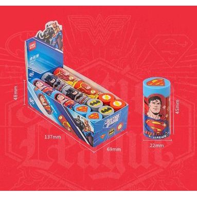 Gôm tẩy Deli hình trụ in hình siêu nhân - XP102