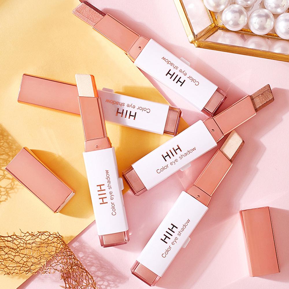 OCEANMAP Phấn Mắt Dạng Thỏi Hai Màu Sắc Long Lanh Chống Nước Tiện Dụng