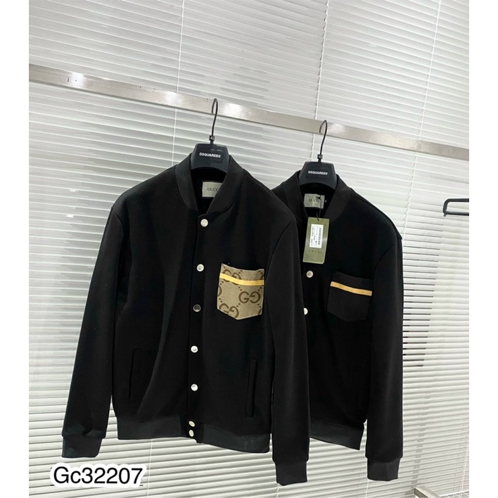 [Có video]Áo Khoác Nam Bomber GC BALEN DI-O hai lớp phối túi viền vai mớ nhất-Áo Khoác Nam thu đông viền cổ hot hit