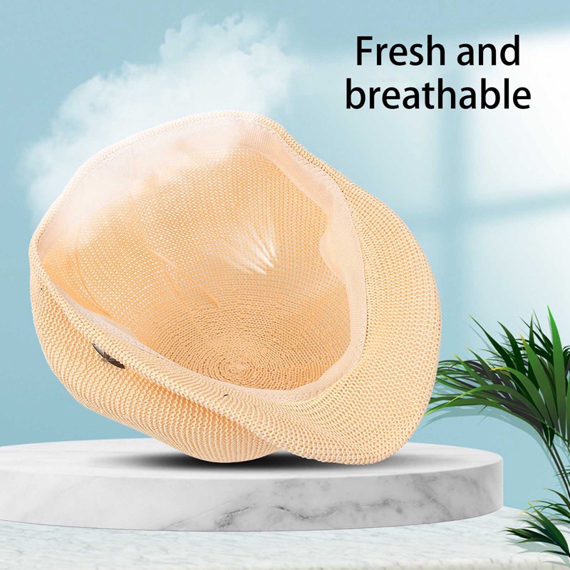 Mũ Nồi Đan Cói Mỏng Thoáng Khí Điều Chỉnh Được Thời Trang Mùa Hè Cho Nữ
