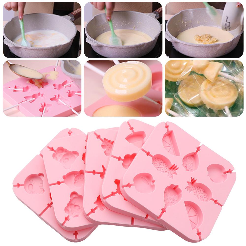 Khuôn Silicone Làm Kẹo Mút Tiện Dụng