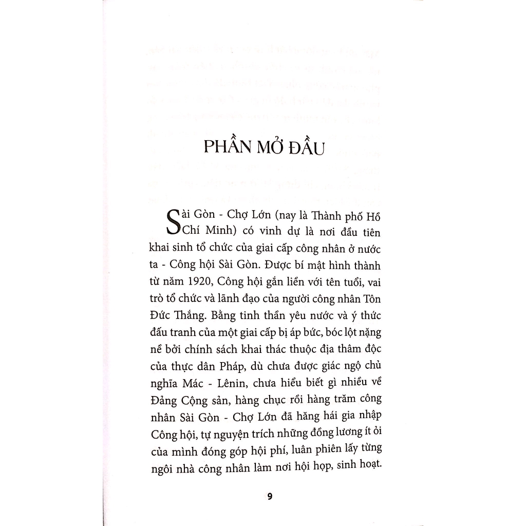 Sách - Tôn Đức Thắng Với Phong Trào Công Nhân Sài Gòn Đầu Thế Kỷ Xx Đến Năm 1930