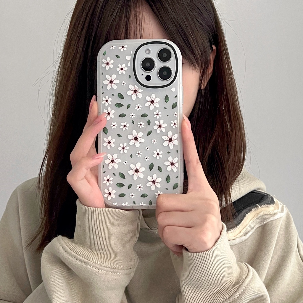 Ốp Điện Thoại Mềm Hình Hoa Cho iphone 11 12 13 pro max mini XR XS 7 8 + plus