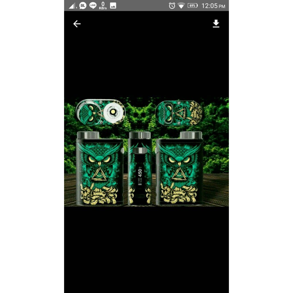 Cần câu cá Garskin Pico 75w hình con cú bring me horizon