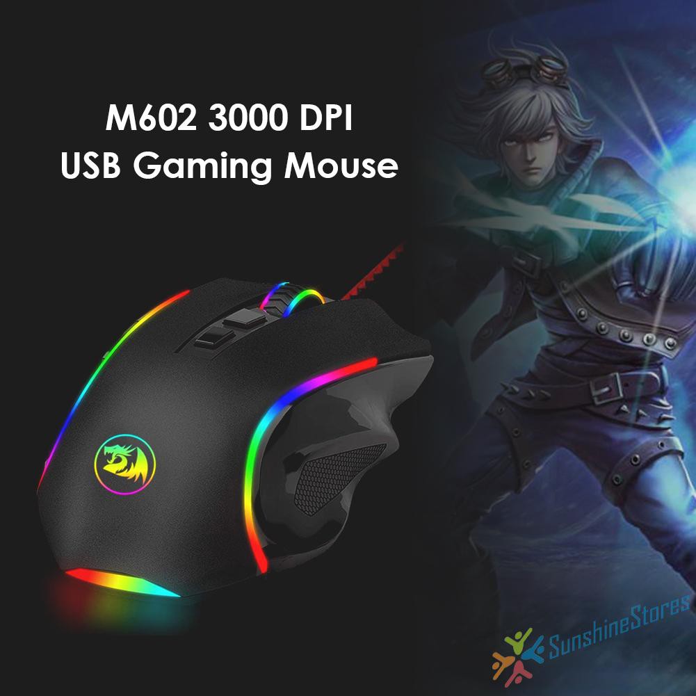 Chuột Gaming Redragon M602A-Rgb 8 Nút Bấm, 7200 Dpi