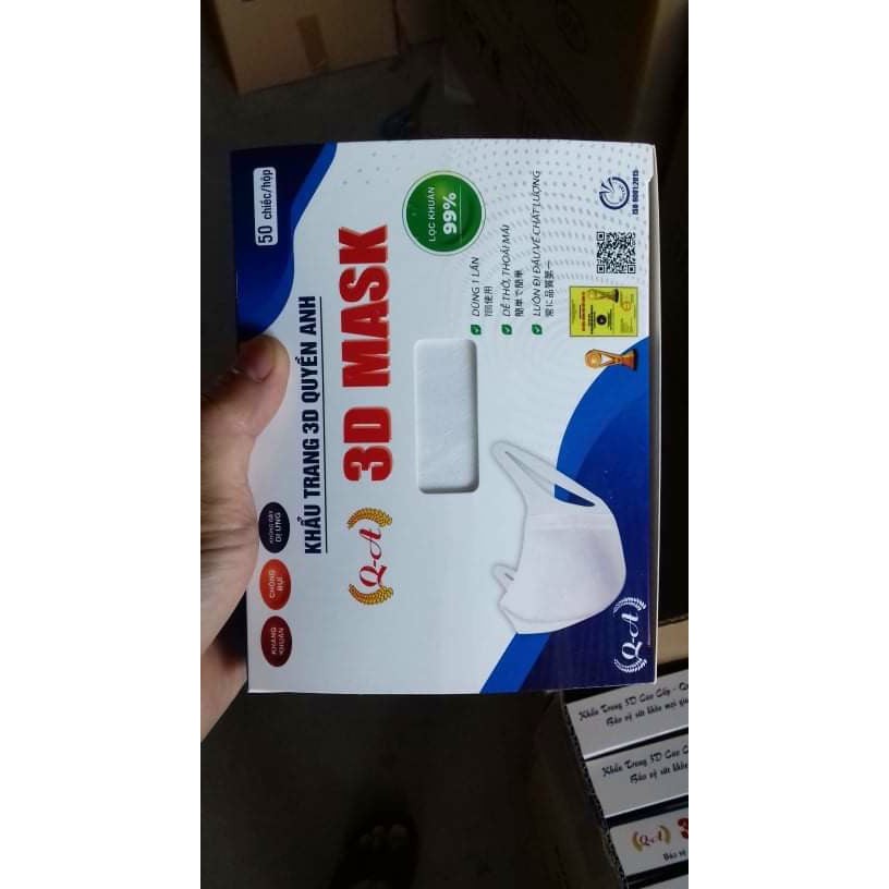 hộp 50 chiếc khẩu trang 3D Mask giá tốt
