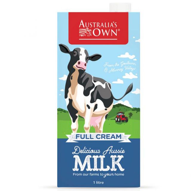 [Mã 267FMCGSALE giảm 8% đơn 500K] Sữa tươi nguyên kem/ít béo/không béo Australia's own 1L date mới