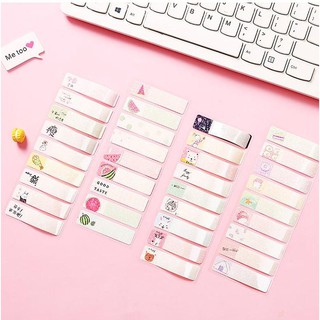 GIẤY NOTE GHI CHÚ, BOOKMARK ĐỘNG VẬT XINH XẮN NHIỀU MÀU