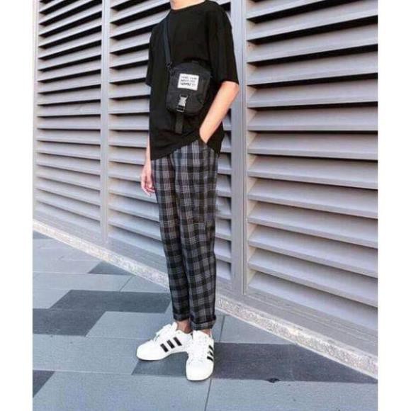 Quần sọc caro Plaid Pants Unisex - 5 màu Hình Thật !  ྇