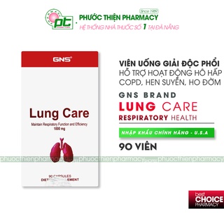 Viên uống bổ phổi, giải độc phổi Lungcare Lọ 90 viên - Giảm ho hen, COPD, tiết đờm, thanh lọc phổi