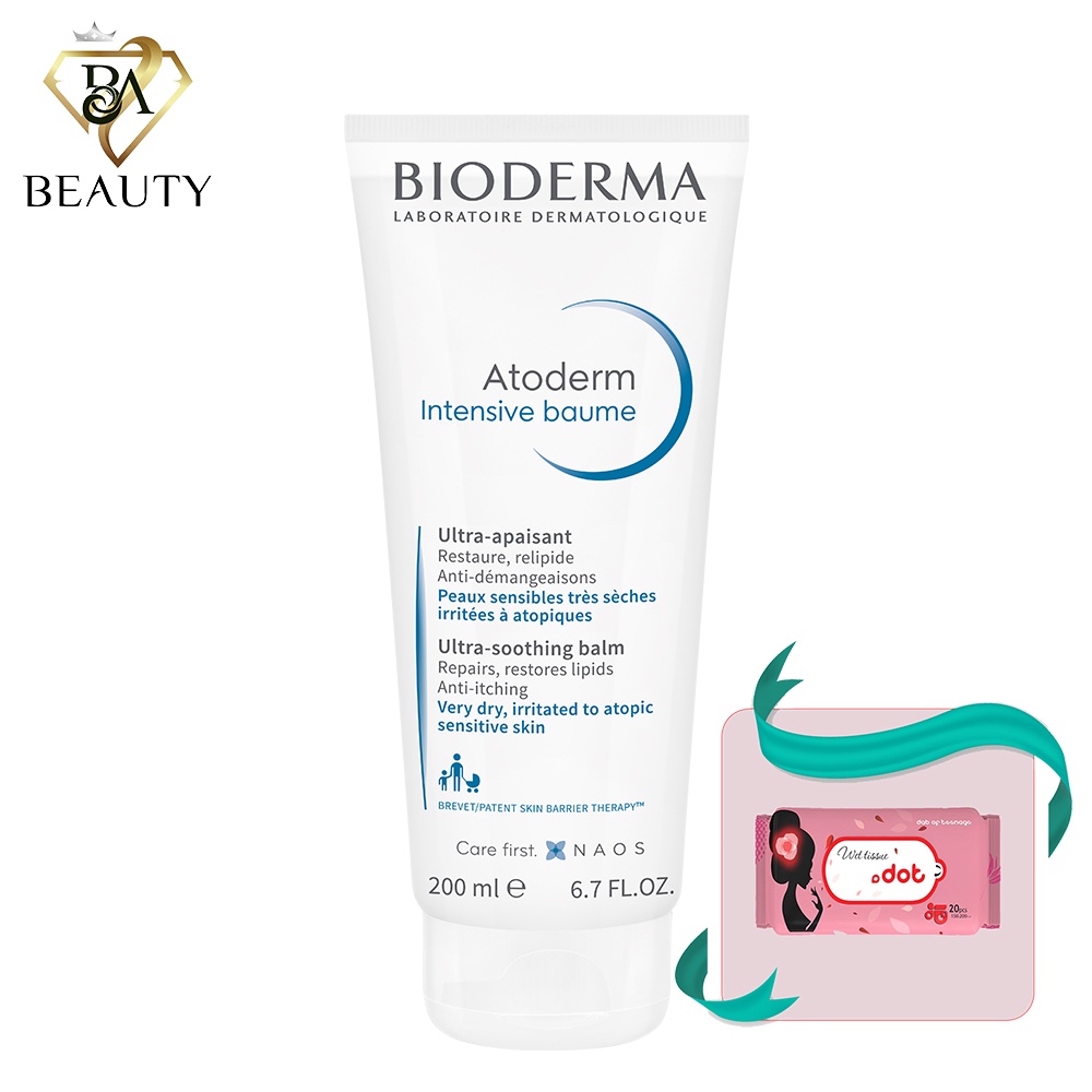 Kem dưỡng ẩm chuyên sâu cho da rất khô và viêm da cơ địa Bioderma Atoderm Intensive Baume - 75ml - 2083