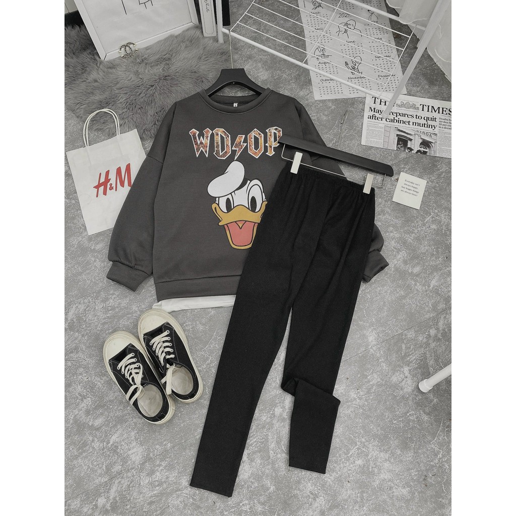 SET ÁO VỊT DONAL MIX QUẦN TĂM LEGGING