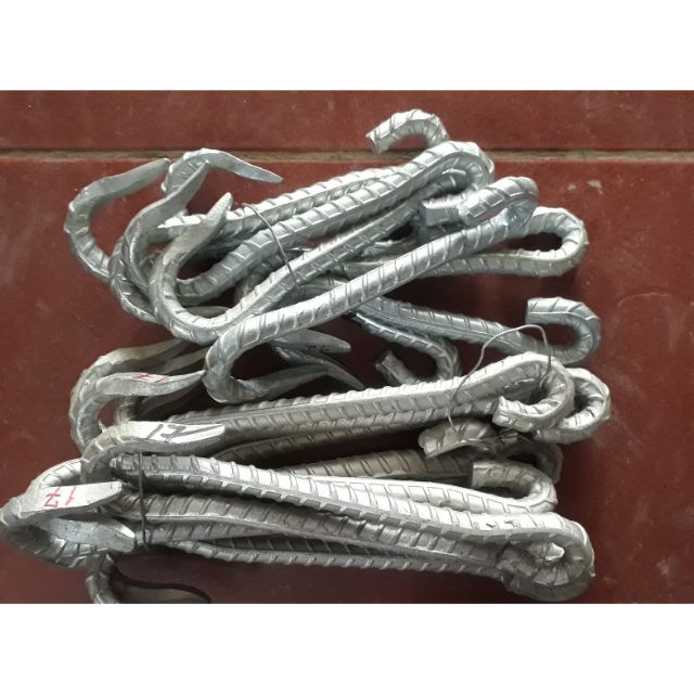 Móc treo quạt trần, treo đèn chùm dài 20cm - Chất liệu thép xoắn (không đế)