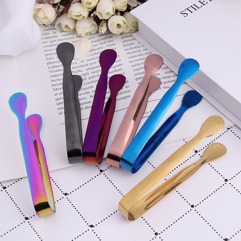 Kẹp Gắp Đá / Thức Ăn Bằng Thép Không Gỉ 11cm Tiện Lợi Dành Cho Nhà Bếp