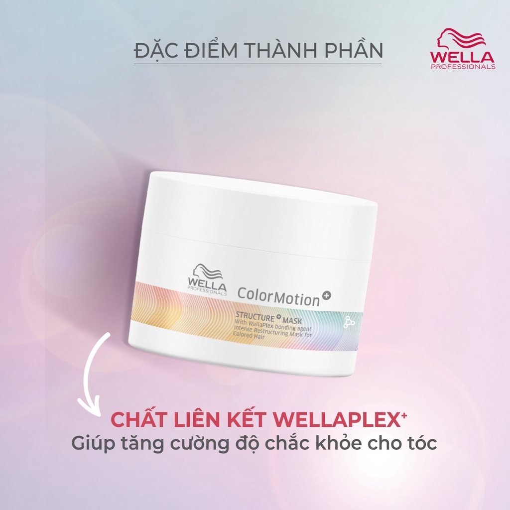 Dầu Hấp Dành Cho Tóc Nhuộm Wella Color Motion, Tái cấu trúc chuyên sâu cho tóc nhuộm 150ml-500ml