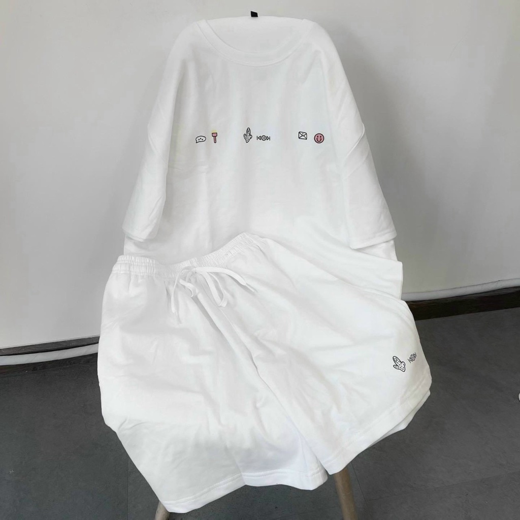 (HCM) SET BỘ THUN THỂ THAO NAM NỮ UNISEX THUN HÈ COTTON SIÊU HOTTREND CHO CÁC BẠN TRẺ KME STORE