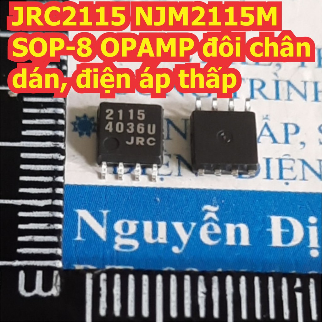 3 con JRC2115 NJM2115M SOP-8 OPAMP đôi chân dán, điện áp thấp kde7732