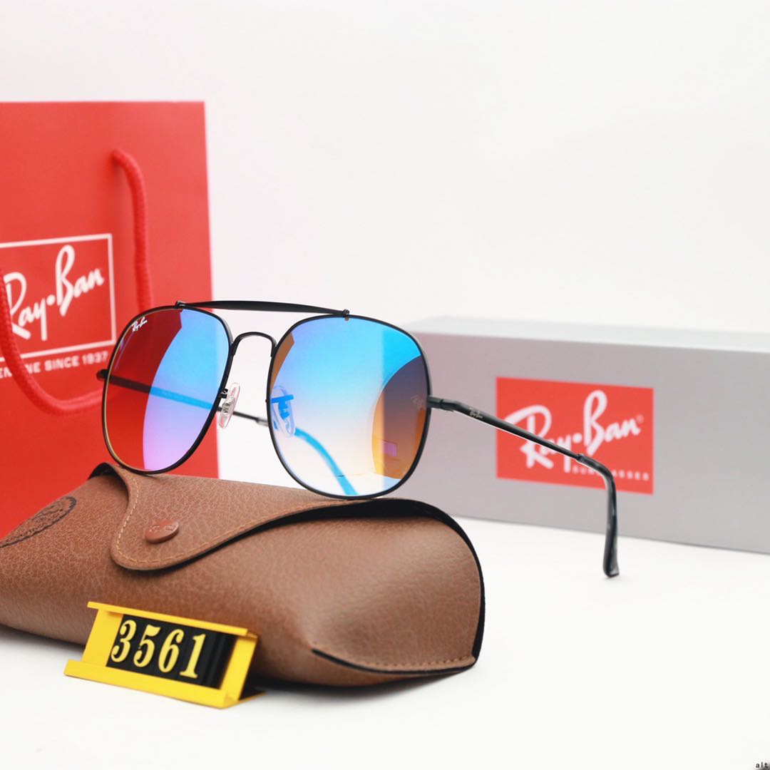 Aviator Ray-Ban_ chính hãng Kính râm 2021 Thời trang Hàn Quốc mới Kính râm nam nữ một mảnh Cặp đôi hợp thời trang Du lịch ngoài trời Kính râm lái xes