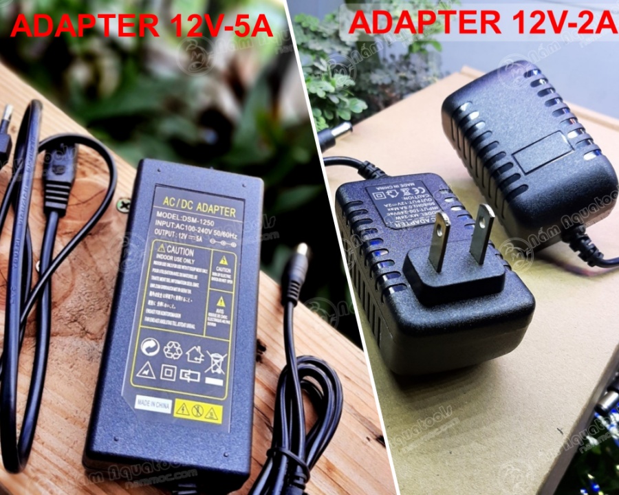 Nguồn 12V | Adapter 12V-2A | 5A - Nguồn dùng cho đèn LED - Quạt - Máy Bơm [Hàng chất lượng cao - đủ công suất]