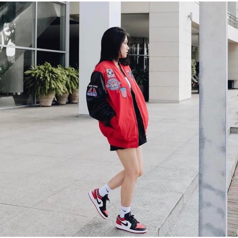 Giày Nike Air Jordan 1 Low Bred Toe