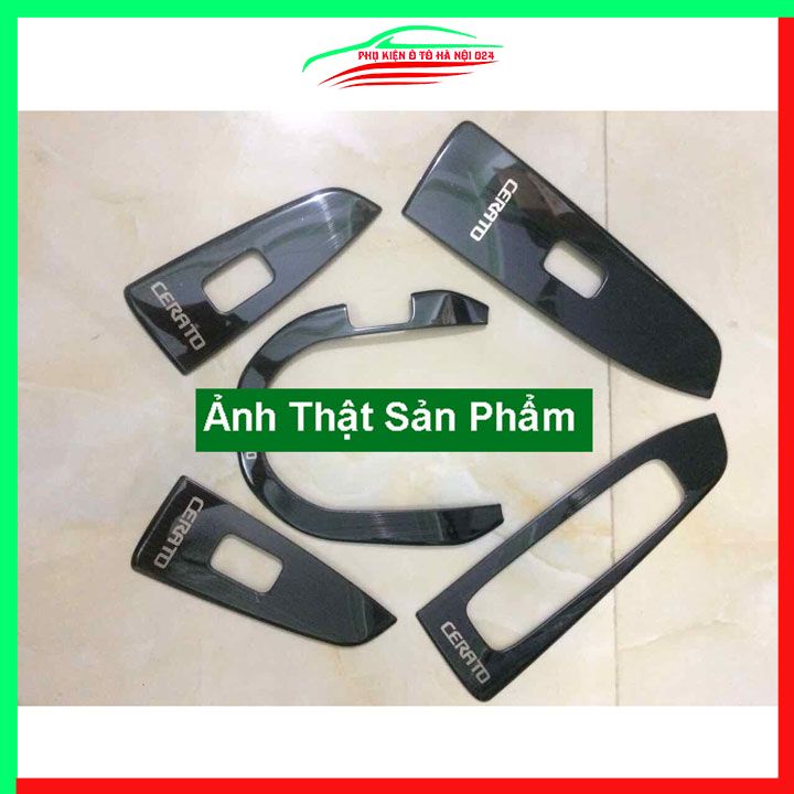 Ốp nội thất cho xe ô tô Kia Cerato 2019 vân Titan bảo vệ chống trầy xước và làm đẹp xe