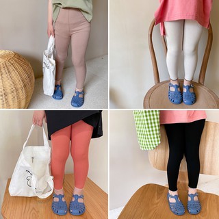 Quần legging bé gái viền gấu sz 80-140, quần bé gái co dãn, legging thun tăm cao cấp