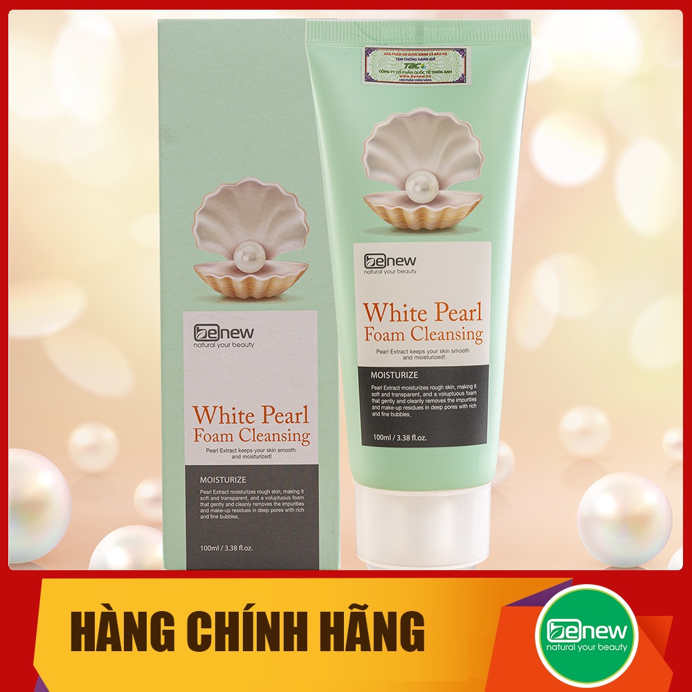 Sữa rửa mặt Ngọc Trai cao cấp - Benew White Pearl 100ml