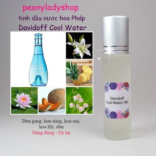 [sỉ dạng lăn] Tinh dầu nước hoa Pháp cool water 10ml - tinh dầu nước hoa mini, tinh dầu thơm lâu, tinh dầu thiên nhiên