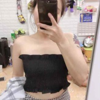 Áo ống nhún - MIN Boutiques - Ảnh thật - 6 màu Trắng / Đen / Xanh / Đỏ / Vàng / Xám | BigBuy360 - bigbuy360.vn