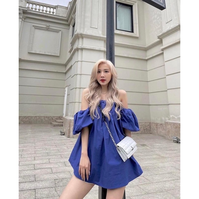 Áo Thô Trễ Vai Tay Phồng Dáng Giấu Quần Siêu Xinh Có Ảnh Thật Kèm Video THƠITRANG1989