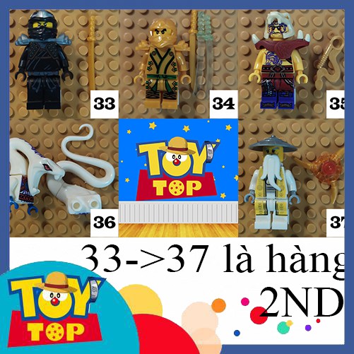 Đồ chơi lắp ghép Ninja : Minifigure ninja season 11 nhân vật ay Jane Kai Lloyd Wu Nya Cole GA107 - GA114