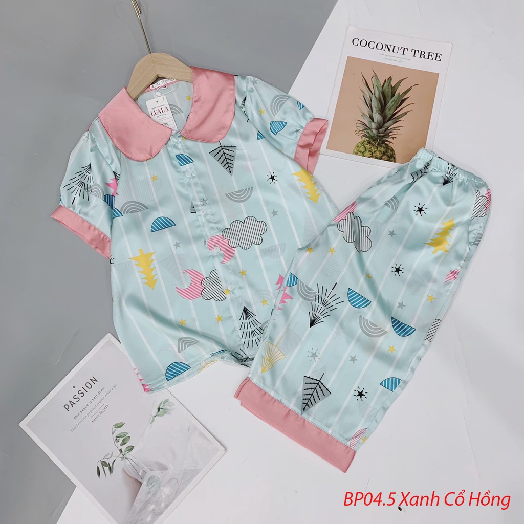 Đồ Ngủ Pijama Lụa Satin Tay Ngắn Quần Lửng Siêu Xinh, Mềm Mịn, Sang Chảnh Boody BP04.6 | BigBuy360 - bigbuy360.vn