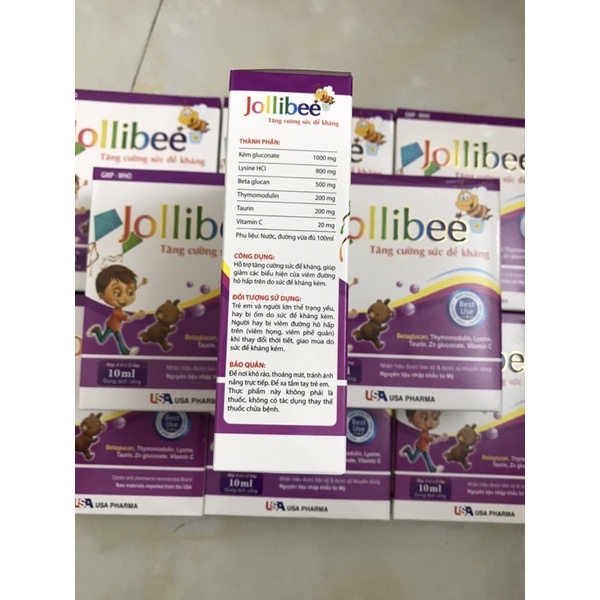 Jollibee Ăn Ngon ngủ tốt bé thông minh Hộp 20 ống
