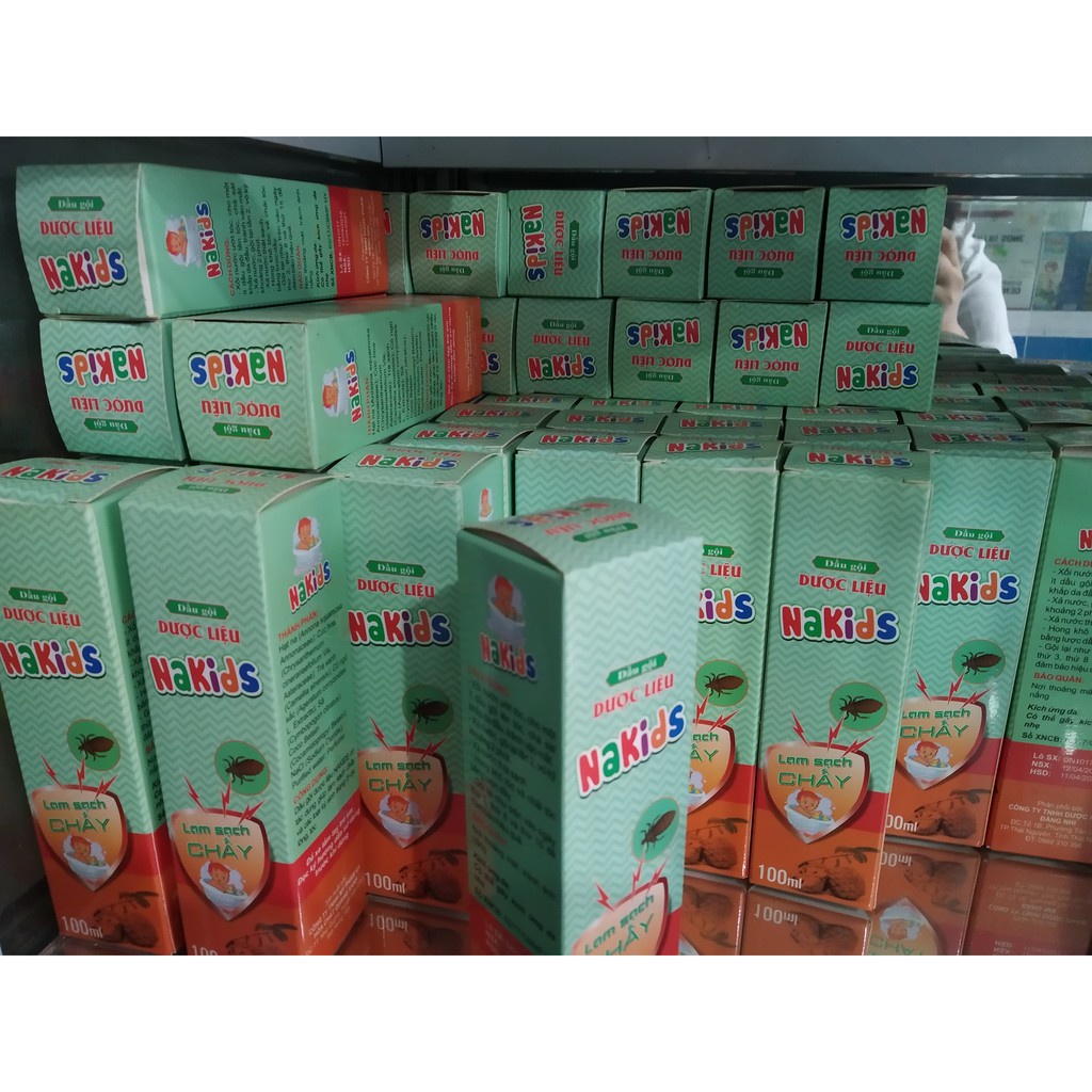 NAKIDS - Dầu gội dược liệu ngăn chấy (chí) Chai 100 ml - An toàn cho trẻ nhỏ