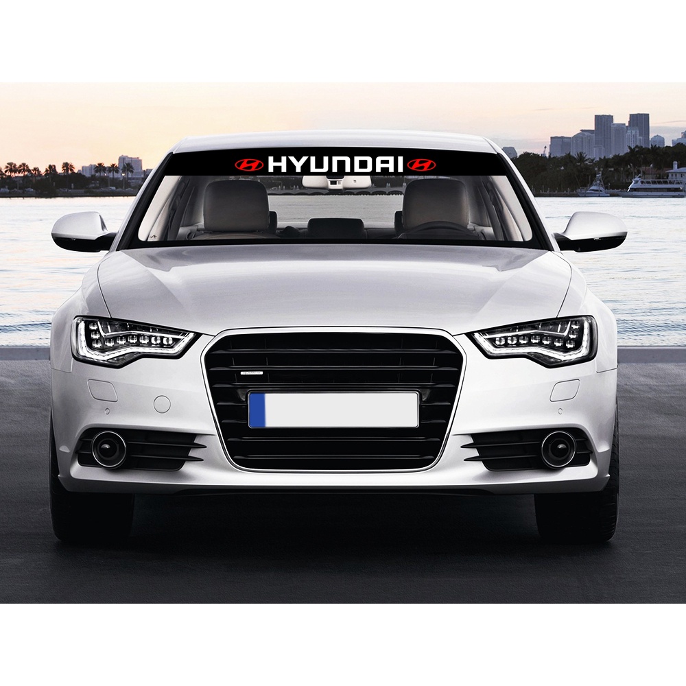 Sticker Phản Quang Dán Kính Chắn Gió Trước / Sau Xe Hơi Cho Hyundai Sonata Elantra Tucson Creta I30 Ix35 I40
